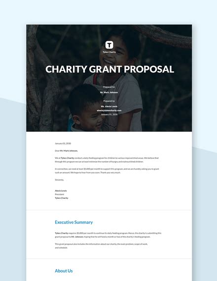 charity proposal|FREE Charity Proposal Templates .